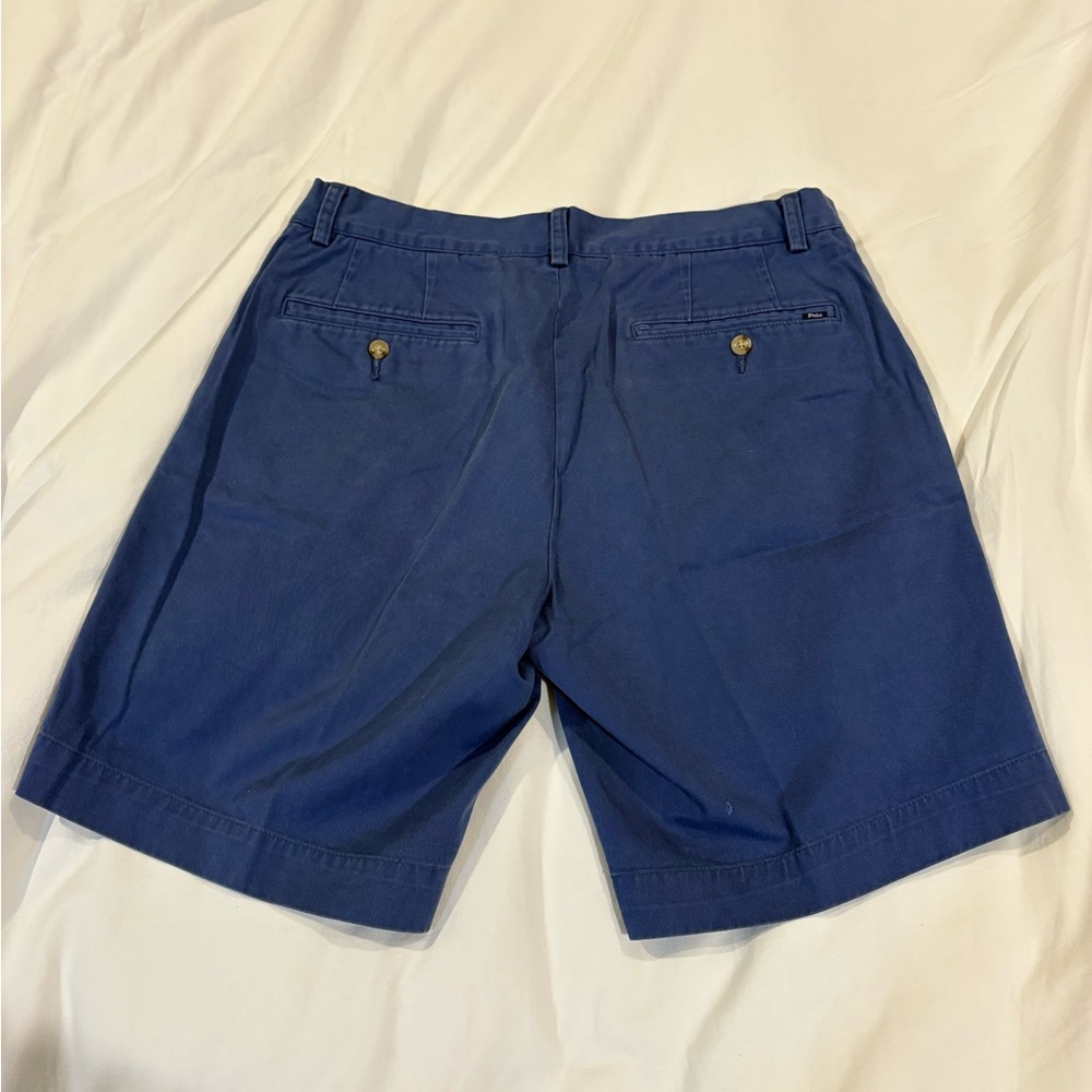 Ralph Lauren Blue Flat Front Shorts - Picture 5 of 5